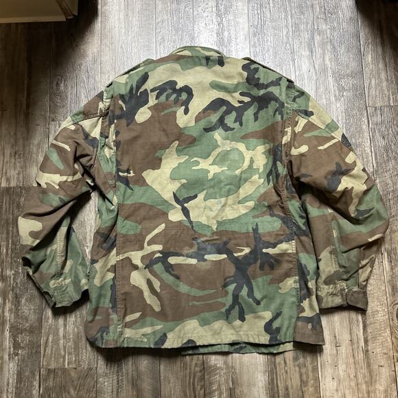 USGI M65 Cold Weather Field Jacket Coat & Liner Woodland Camo Large Regular - Picture 5 of 7